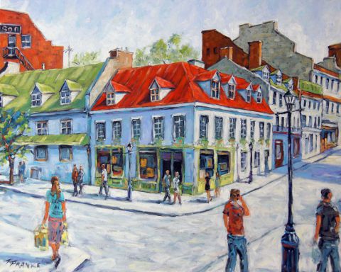  Scène urbaine maisons historiques de Montreal